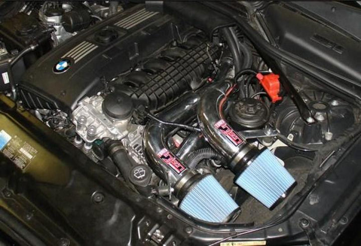 Injen 08-09 535i E60 3.0L L6 Twin intake & AMSOIL Filters Polished Short Ram Intake.