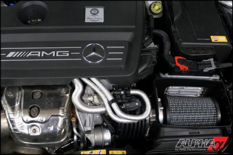 AMS Performance 14-18 Mercedes-Benz CLA 45 AMG 2.0T Alpha Intake System w/Carbon Fiber Duct & Lid.