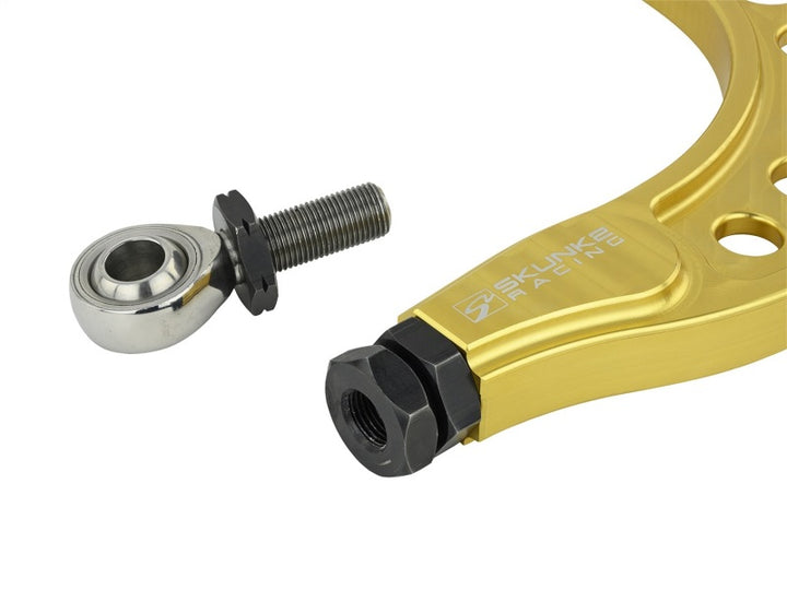 Skunk2 Pro Series 16-20 Honda Civic Gold Anodized Rear Camber Kit.