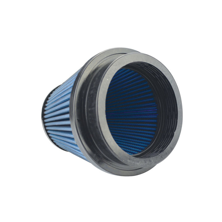 Injen NanoWeb Dry Air Filter 4in Flange ID / 5.5in Base / 5.4in Height / 4in Top.