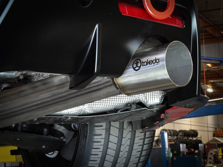 aFe POWER Takeda 2020 Toyota Supra L6-3.0L (t) 3.5in 304 SS CB Exhaust 4in Brushed Finish Tip.