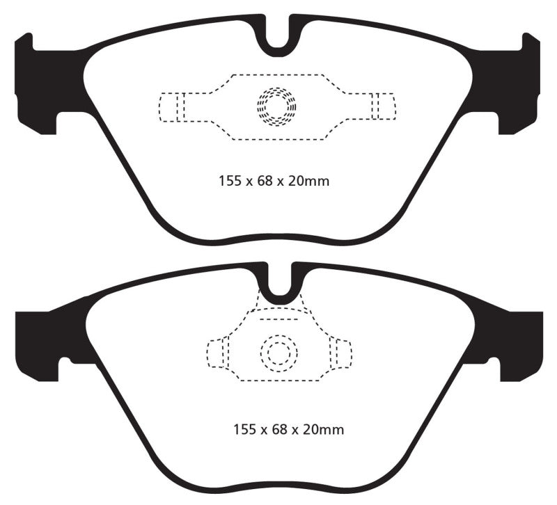 EBC 11+ BMW Z4 3.0 Twin Turbo iS (E89) Yellowstuff Front Brake Pads.