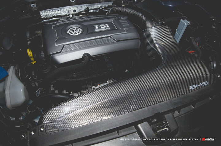 AMS Performance 2015+ VW Golf R MK7 Carbon Fiber Intake.