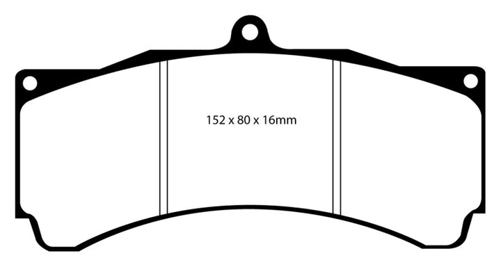 EBC Brakes Yellowstuff Performance Brake Pads.