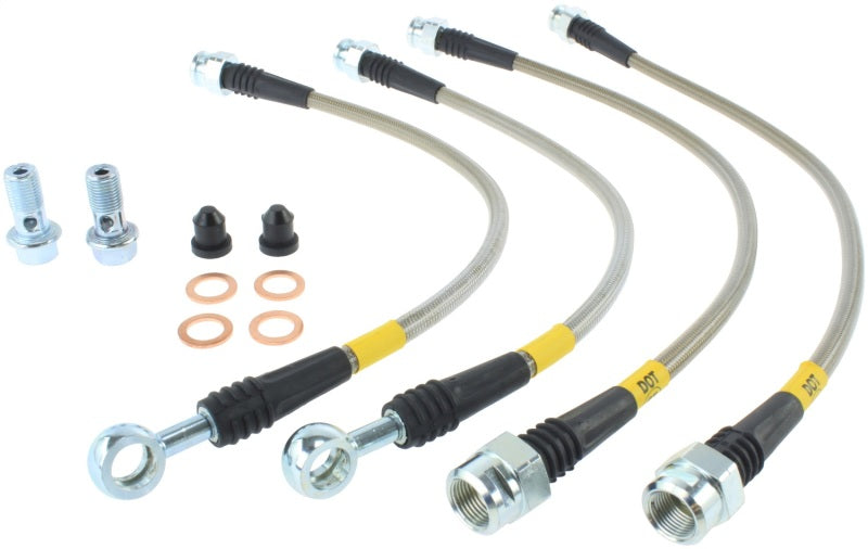 StopTech 07-08 Cadillac Escalade Stainless Steel Rear Brake Lines.