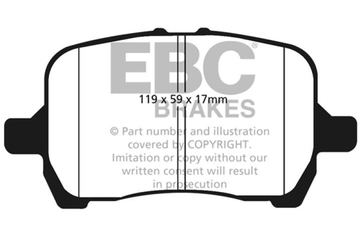 EBC 04-06 Chevrolet Cobalt 2.0 Supercharged Ultimax2 Front Brake Pads.