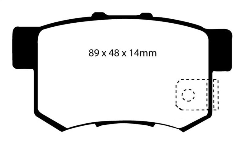 EBC 97 Acura CL 2.2 Redstuff Rear Brake Pads.