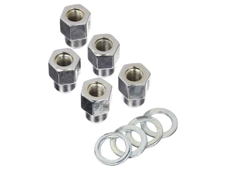 Weld Open End Lug Nuts w/Centered Washers 12mm x 1.5 - 5pk.