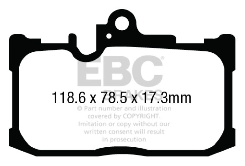 EBC 13+ Lexus GS350 3.5 F-Sport RWD Redstuff Front Brake Pads.