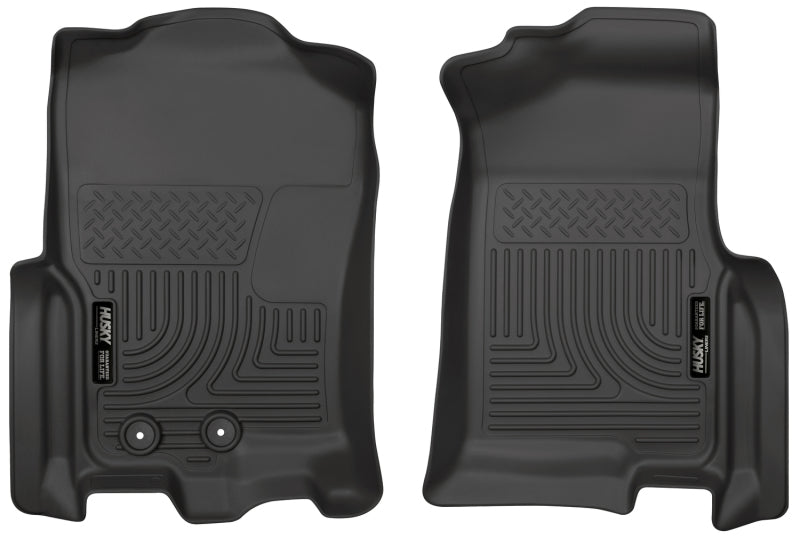 Husky Liners 2015 Ford Expedition/Lincoln Navigator WeatherBeater Front Black Floor Liners.