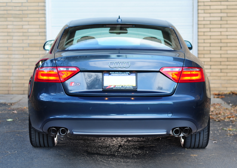 AWE Tuning Audi B8 S5 4.2L Touring Edition Exhaust System - Diamond Black Tips.