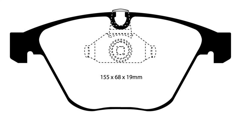 EBC 08-10 BMW M3 4.0 (E90) Yellowstuff Front Brake Pads.