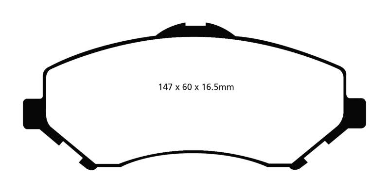 EBC 08-11 Chrysler Town & Country 3.3 Ultimax2 Front Brake Pads.