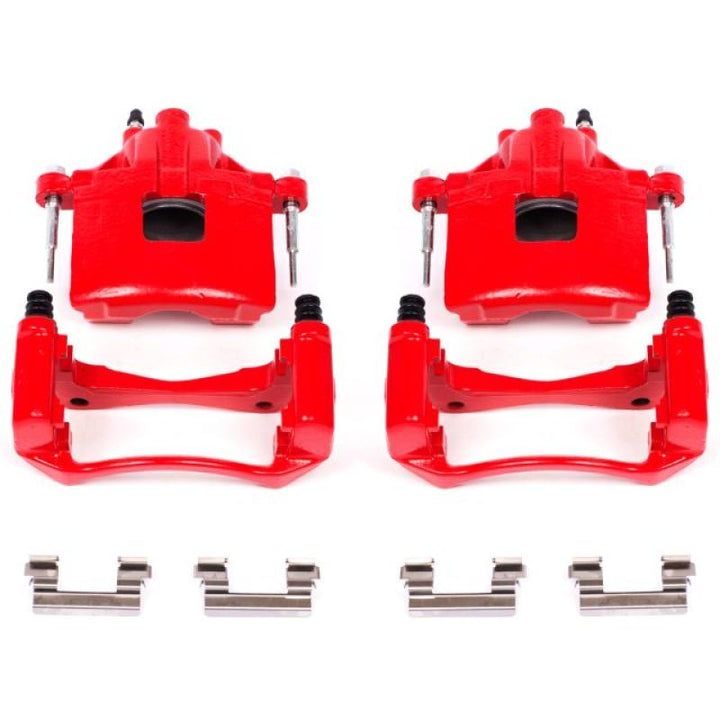 Power Stop 00-05 Buick LeSabre Front Red Calipers w/Brackets - Pair.