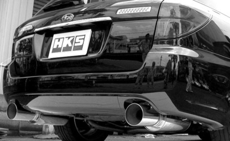 HKS 05-07 Subaru Legacy GT Silent Hi-Power Dual Exhaust.