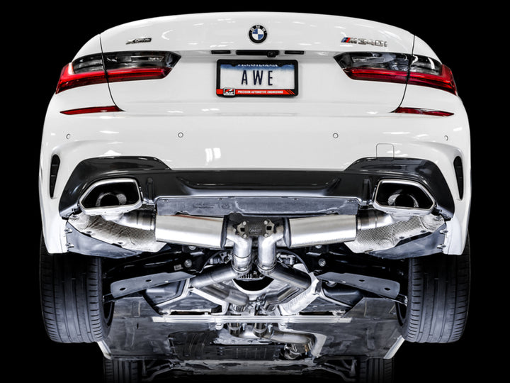 AWE Tuning 2019+ BMW M340i (G20) Resonated Touring Edition Exhaust (Use OE Tips)