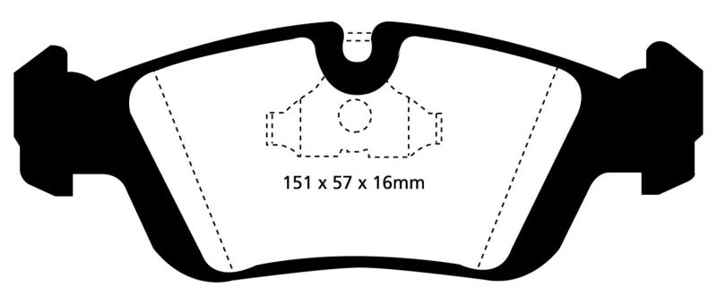 EBC 96-98 BMW Z3 1.9 Yellowstuff Front Brake Pads.