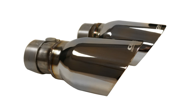 Corsa 15-17 Dodge Charger R/T w/ Pursuit Valance 2.5in Inlet / 4in Outlet Polished Tip Kit.