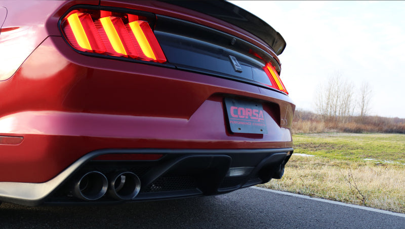 Corsa 2016+ Ford Mustang GT350 3in Double X Pipe Exhaust.