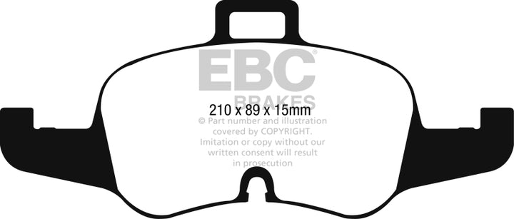 EBC 2016+ Audi TTS Quattro 2.0L Turbo Redstuff Front Brake Pads.