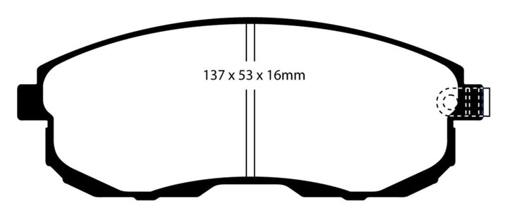 EBC 02-03 Infiniti G20 2.0 Redstuff Front Brake Pads.