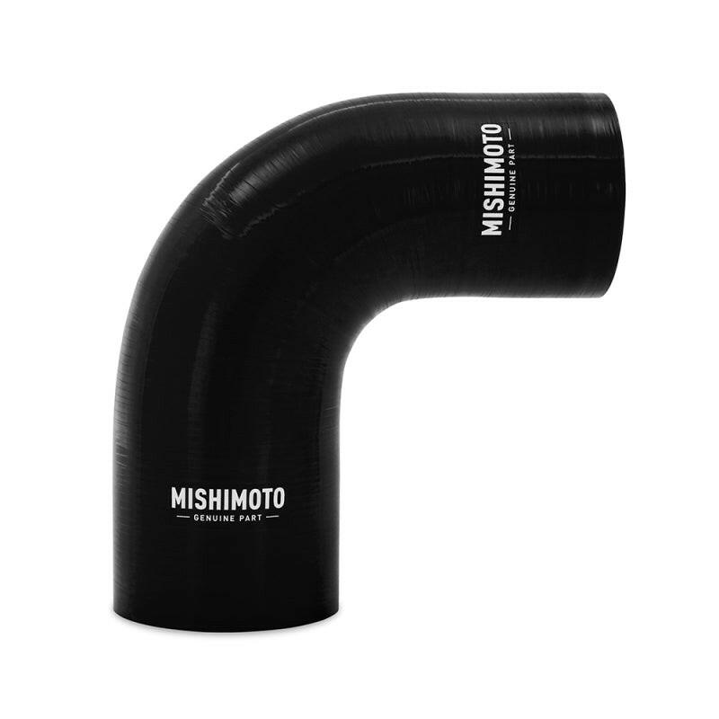 Mishimoto Silicone Reducer Coupler 90 Degree 2in to 2.5in - Black.