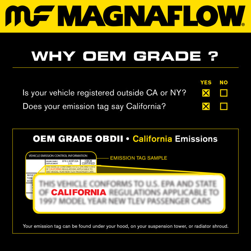 MagnaFlow Converter Direct Fit 06-11 Subaru Impreza 2.5L.