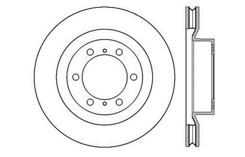 StopTech Slotted & Drilled Sport Brake Rotor.