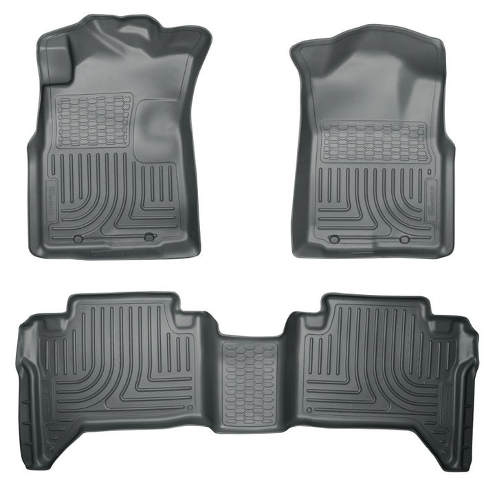 Husky Liners 05-13 Toyota Tacoma WeatherBeater Combo Grey Floor Liners.