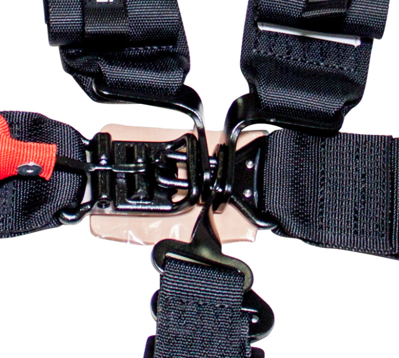 NRG SFI 16.1 5PT 3in. Seat Belt Harness / Latch Link - Black.