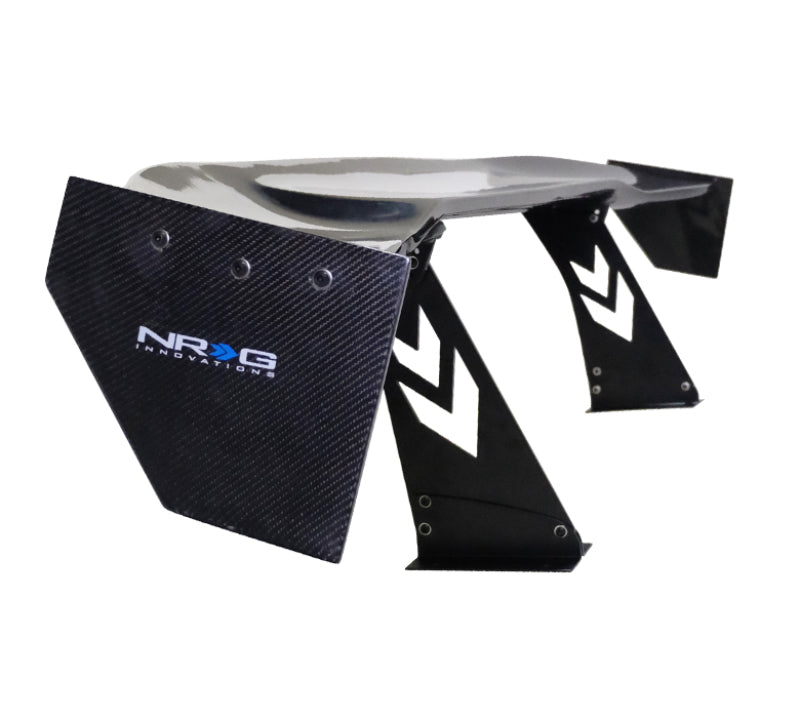 NRG Carbon Fiber Spoiler - Universal (69in.) w/NRG Logo / Stand Cut Out / Large Side Plate.