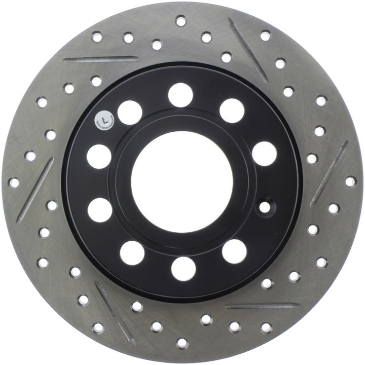 StopTech 11-17 Volkswagen Jetta /Golf / Golf GTI Slotted & Drilled Rear Left Rotor.