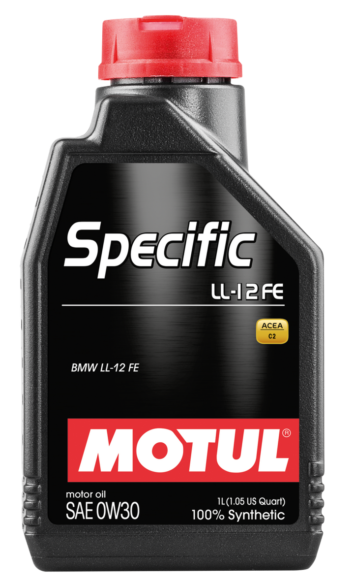 Motul 1L 100% Synthetic High Performance Engine Oil ACEA C2 BMW LL-12 FE+ 0W30.