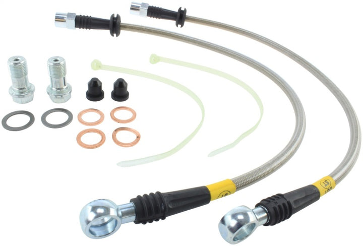 StopTech 02-03 Mini & Mini S Rear Stainless Steel Brake Line Kit.