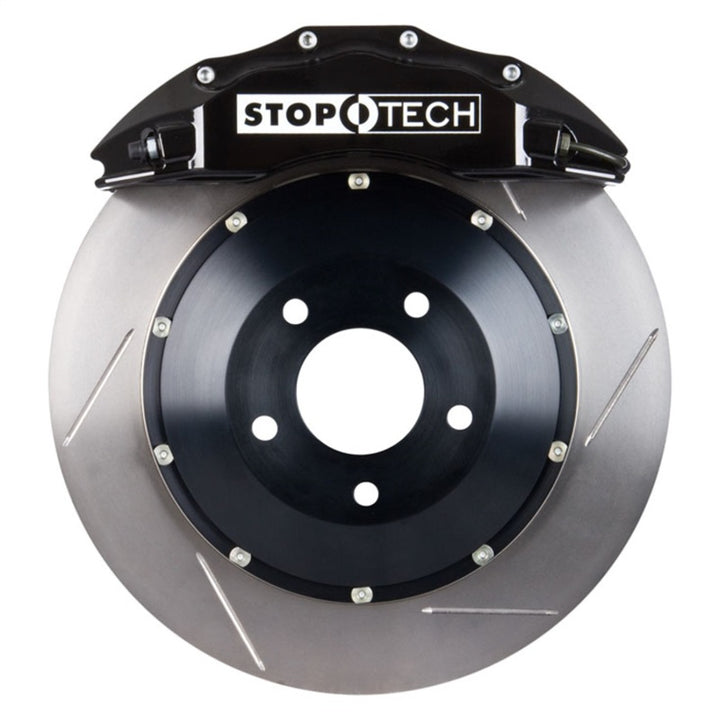 StopTech 08-13 BMW M3/11-12 1M Coupe Front BBK w/ Black ST-60 Calipers Slotted 380x35mm Rotor.