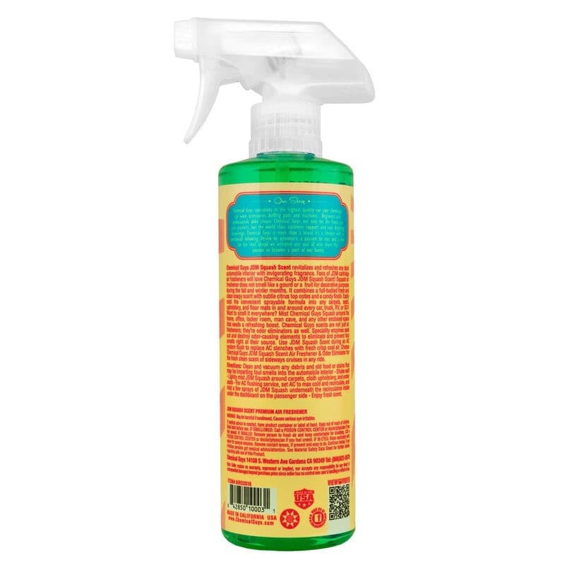 Chemical Guys JDM Squash Air Freshener & Odor Eliminator - 4oz.