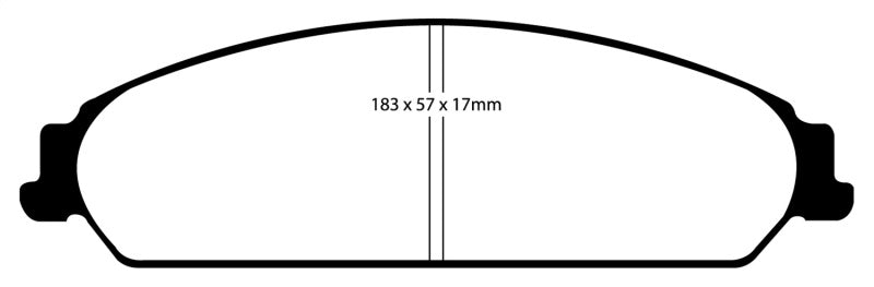 EBC 13-14 Chrysler 200 3.6 Redstuff Front Brake Pads.