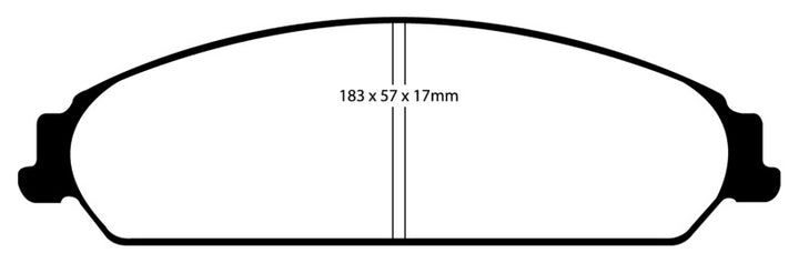 EBC 13-14 Chrysler 200 3.6 Redstuff Front Brake Pads.