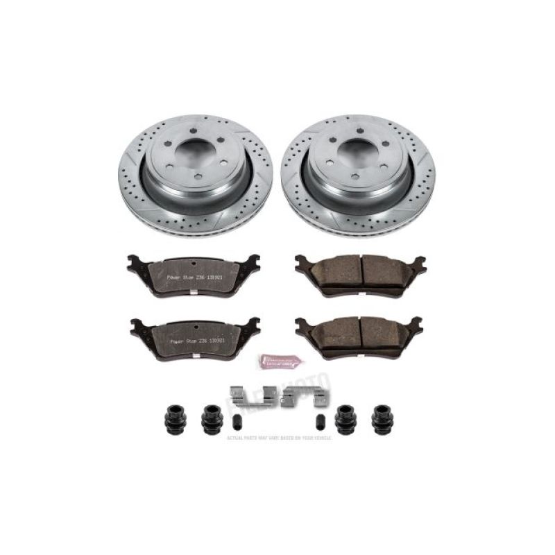 Power Stop 12-18 Ford F-150 Rear Z36 Truck & Tow Brake Kit.