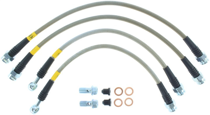 StopTech 07-08 Cadillac Escalade Stainless Steel Rear Brake Lines.