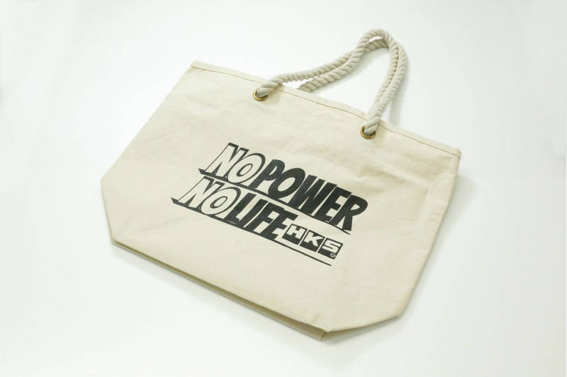 HKS No Power No Life Canvas Tote Bag.