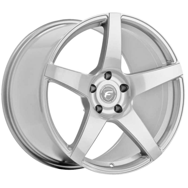 Forgestar CF5 20x9 / 5x114.3 BP / ET35 / 6.4in BS Gloss Silver Wheel.