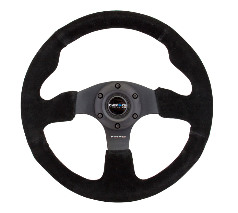 NRG Reinforced Steering Wheel (320mm) Suede w/Black Stitch.