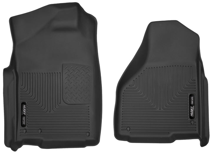 Husky Liners 09-14 Dodge Ram/Ram Quad Cab X-Act Contour Black Front Floor Liners.