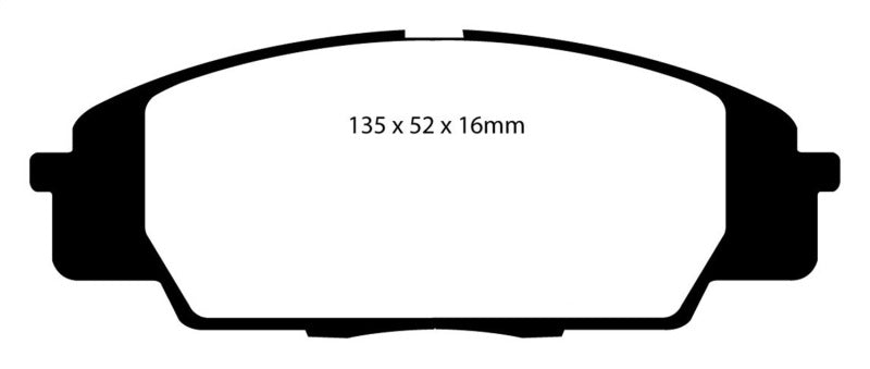 EBC 07-11 Acura CSX (Canada) 2.0 Type S Redstuff Front Brake Pads.