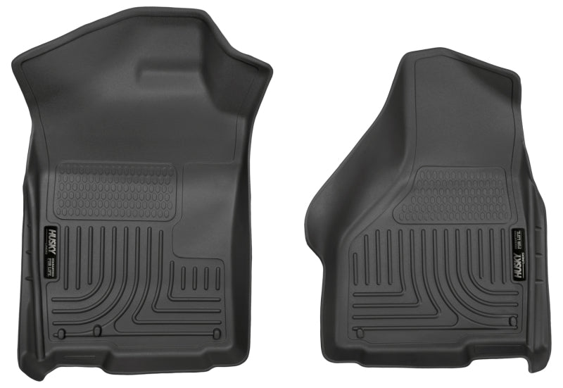 Husky Liners 03-12 Dodge Ram 1500/2500/3500 Series Regular/Quad Cab WeatherBeater Black Floor Liners.