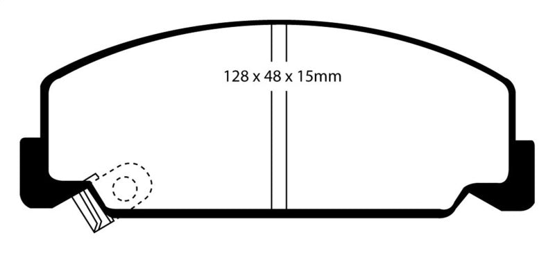 EBC 93-95 Honda Civic Coupe 1.5 DX Redstuff Front Brake Pads.