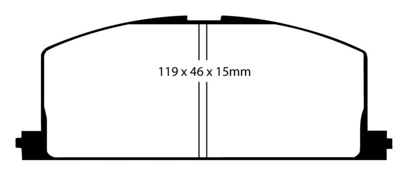 EBC 83-86 Toyota Camry 2.0 Redstuff Front Brake Pads.