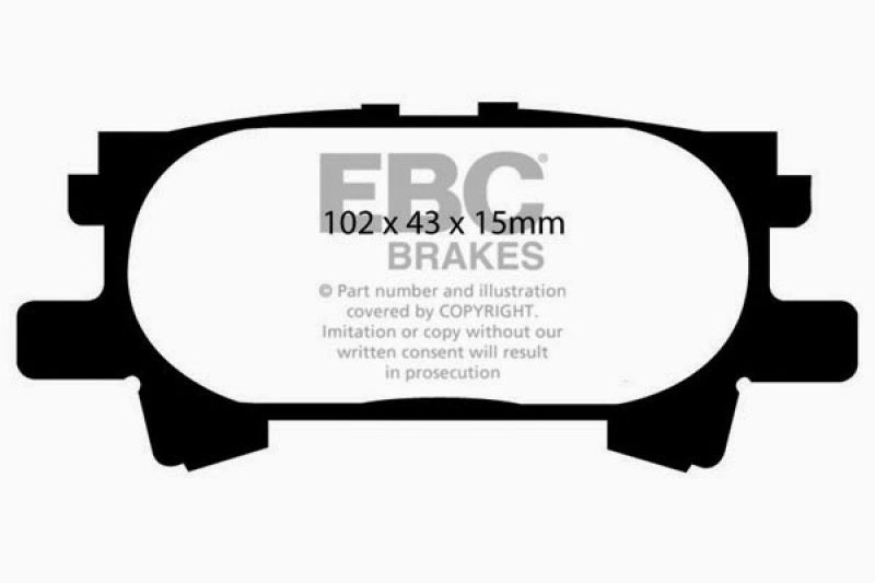 EBC 04-07 Lexus RX330 3.3 Greenstuff Rear Brake Pads