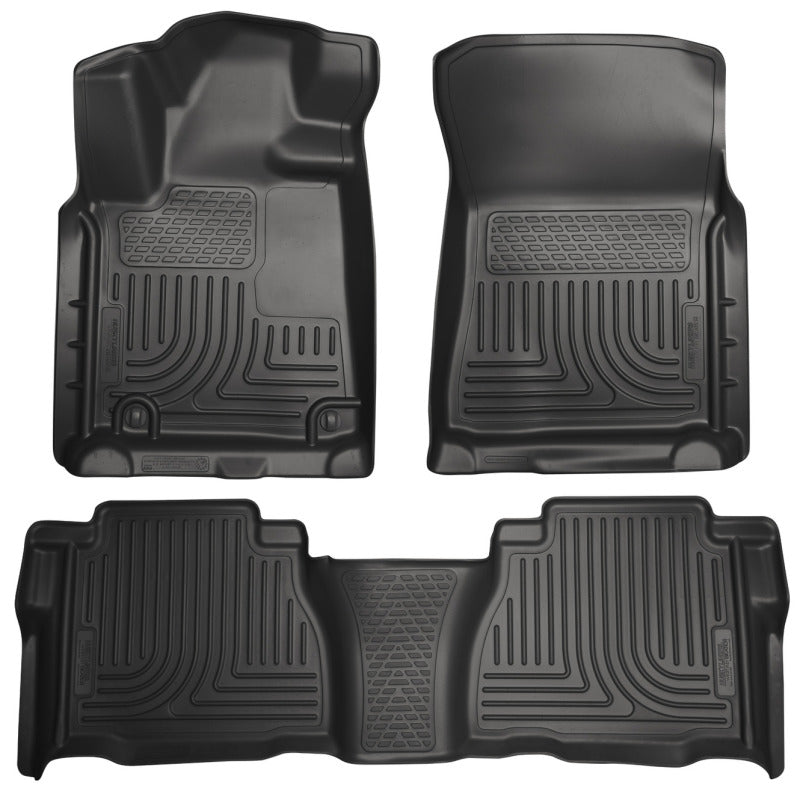Husky Liners 14 Toyota Tundra Weatherbeater Black Front & 2nd Seat Floor Liners.